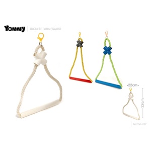 Giocattolo oscillante per uccelli 22*32cm-oscillazione triangolare