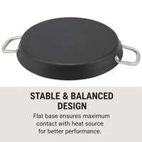 Nouvelle Arrivée Usine : Poêle à Paella en Acier Carbone Trempé 30/34/38/40cm, Sans Revêtement, Compatible Induction