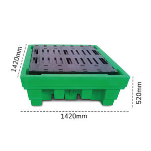 Carvel 1420x1420X520มม. ถังเก็บโพลีเอทิลีนสำหรับกรดฐานและน้ำมันสำหรับ4กลอง550lt - Product Image 2