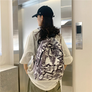 Sac d'école pour garçons et filles à bas prix Sac à dos en nylon léger avec lettres à la mode - Product Image 6
