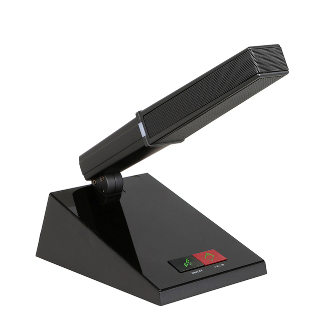 Thinuna VA-340C II IEC60914 Compliant Wired Conference Microphone Chairman Unit Square Base Short Stem Meeting Microphone