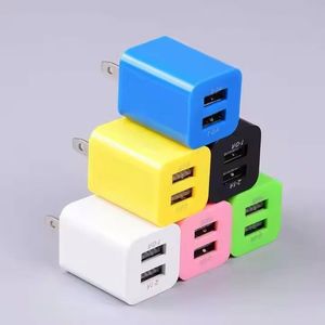 5V 2.1A Dual USB Ports Home Travel Wall Charger <b>Power</b> <b>Adapter</b> for Mobile Phone - Product Image 2