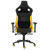 SKILLCHAIRS Trône Série Noir Blanc Dossier Haut Chaise De Jeu Racing Style Chaise D'ordinateur De Bureau Élégantes Chaises De Gamer Pas Cher