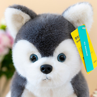 Figurines de chiots mignonnes et moelleuses sur le thème des animaux de compagnie, plusieurs races de chiens, poupées en peluche à fourrure douce pour ornement de bureau, décoration pour les amoureux des animaux