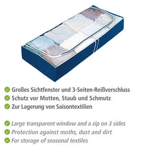WENKO Unterbett-Kommode Air Vlies/Kunststoff 103x45x16cm azul - Product Image 2