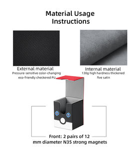 Boîte <span class=keywords><strong>de</strong></span> rangement pour cartes <span class=keywords><strong>de</strong></span> jeu <span class=keywords><strong>de</strong></span> société <span class=keywords><strong>de</strong></span> cartes à collectionner <span class=keywords><strong>Pokémon</strong></span> Master Ball Series verticale portable 100+ cartes - Product Image 4