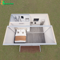 Chine 20 40 pieds Maison capsule miniature de luxe préfabriquée modulaire avec extension coulissante, Cabine Apple, Pod de couchage, Villa