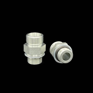 Junta de Transición para Tubo Hidráulico con Conexión Cónica de 24 Grados, Resistente, Rosca Británica 1DG, Sellado con Junta Tórica, Extremo Recto - Product Image 2