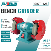 Meuleuse d'établi PUSELLO DIY 220-240V 125mm, outil de meulage électrique pour le polissage des pièces métalliques et l'élimination de la rouille
