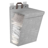 Panier à linge suspendu multifonctionnel Cedar Space, panier à linge, organisateur de jouets, sacs de rangement en polyester, pliable, moderne