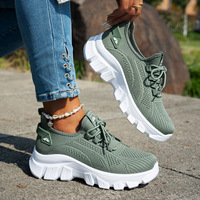 Chaussures décontractées pour femmes, légères, respirantes, de haute qualité, à lacets, à bout bas, durables et confortables