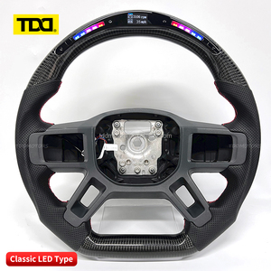 Volante de fibra de carbono TDD LED para Land Rover Defender 90 110 130, luz LED inteligente para interior de coche, estilo deportivo - Product Image 3