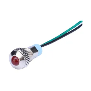 ABILKEEN Pilot Lamp Light Indicator 5V 24V Domed LED Indicator Light