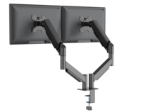 Support de bras double pour moniteur d'ordinateur, support de bureau pour écran LCD de 13 à 32 pouces