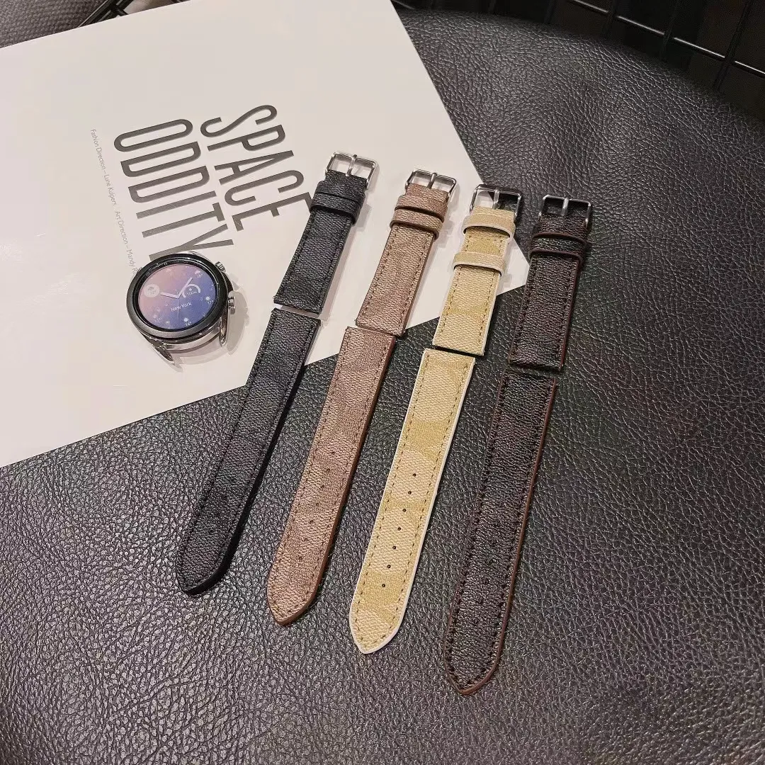 Design di lusso per cinturini per orologi samsung cinturino in pelle per cinturino galaxy 5 22mm 20mm