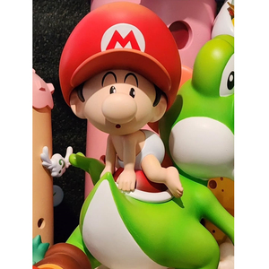 Sculpture de dessin animé <span class=keywords><strong>Mario</strong></span> Dream <span class=keywords><strong>Studio</strong></span> Yoshis Island Diorama Statue en résine - Product Image 4