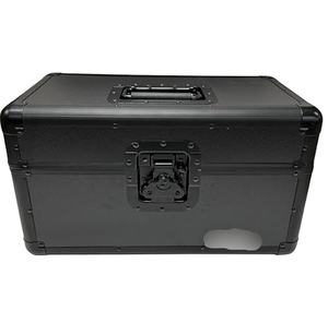 Boîte de <span class=keywords><strong>rangement</strong></span> pour disques vinyles en aluminium noir de 7 pouces <span class=keywords><strong>45</strong></span> <span class=keywords><strong>tours</strong></span> par minute (peut contenir jusqu'à 200 disques) - Product Image 5