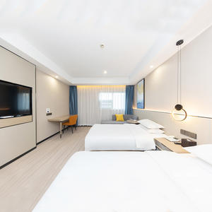 Muebles para el hogar modernos de lujo populares Dormitorio de hotel Cama tamaño King Queen Camas de madera de roble - Product Image 3