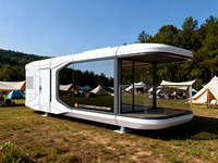 Contenedor Modular Prefabricado E5 Moderno de 20 pies/40 pies, Portátil, Transpirable, Desmontable, Cápsula Inteligente para Exteriores, Parques y Patios