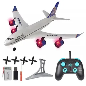 3 Ch Rc מטוס A380 בואינג 747 מצב Rc מטוס קל טוס פעלולים רול 2.4ghz שלט רחוק גלשן