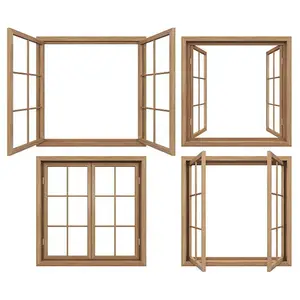 Французская двойная глазурная панель створчатая деревянная решетка дизайн окна