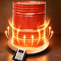 Trommelboden-Edelstahlheizung, 230 V, 800 W, schnelles Aufheizen, einstellbarer Temperaturregler, 1–90 °C, energiesparendes Heizelement