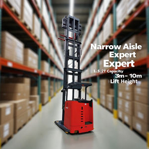 HELI 3 Yönlü Forklift Elektrikli Reach Truck 1.5 Ton 2 Ton Yük Kapasiteli 3m 8m Kaldırma Yüksekliğine Sahip Üçlü Mastlı Kendinden Yükselen İstifleyici Depo Ekipmanı - Product Image 1