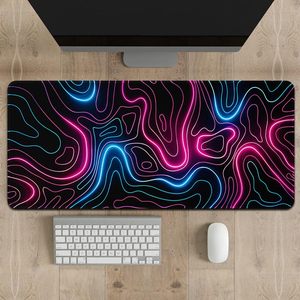 Grand tapis de souris de jeu souple et imperméable de 80x30 cm avec bords cousus et tapis de bureau antidérapant pour clavier et souris - Product Image 3