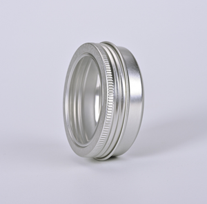 30ml 80ml 100g 80g 150 ml 150 60ml 100ml 150 ml 60 grammi 60g 100g 150g barattoli di latta in alluminio argento con finestra in PVC trasparente - Product Image 1