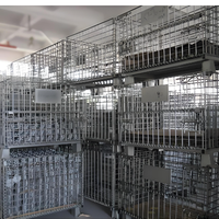 Panier de rangement métallique pliable multi-tailles sur mesure, le plus vendu, pour le stockage des matières premières et des produits finis en usine alimentaire