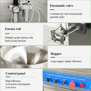 เครื่องทำไส้กรอกเนื้อวัวขนาดเล็กแบบอัตโนมัติ ทำจากสแตนเลส ใช้ระบบลม - Product Image 3