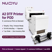 Nouvelle imprimante DTF tout-en-un NUOYU A2 pour l'impression à la demande, machine de transfert thermique pour vêtements personnalisés e-commerce, faible MOQ, délai de livraison rapide, automatique