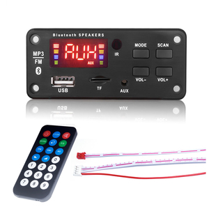 2*25W 6-12V pour <span class=keywords><strong>Bluetooth</strong></span> 5.3 MP3 Audio Board <span class=keywords><strong>Module</strong></span> Amplifier Dancing <span class=keywords><strong>LED</strong></span> Display TF Support Customizable MP3 Player <span class=keywords><strong>Module</strong></span> - Product Image 1
