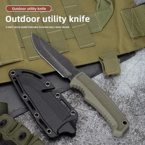 Cuchillo Multifuncional de Acero de Damasco Personalizado DIY OEM con Funda Kydex, Mango de Madera, Clip para Cinturón Portátil, para Camping, 1 Año de Garantía - Product Image 5
