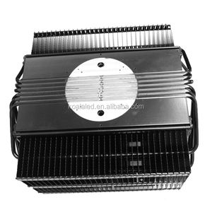 Aletas de radiador de tubo de calor de refrigeración de alta potencia, disipador térmico led SMD COB de 500 vatios, color negro - Product Image 5