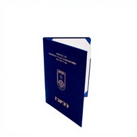 Porte-documents de présentation en velours bleu marine A4, marque JK, modèle CN JKZSJ-BR022
