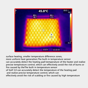 TGH-06 Customized 6-zone Usb Powered 5v Graphene Heating System Washable 4Level Carbon Nanotube Electric Heating <strong>Pad</strong> - Product Image 4