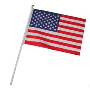 American Stick Flags Hand Waving Flag USA 5x8 pollici Handheld Mini Flag Flagpole 30cm <span class=keywords><strong>2023</strong></span> American Independence Day Home Decor - Product Image 1