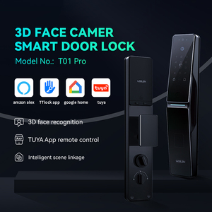 LEELEN akıllı ev sistemi kamera aktif interkom Tuya APP akıllı kapı kilidi kilidi ile güvenlik kapısı şifre parmak izi kilidini - Product Image 2