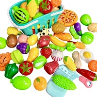 Jouet de cuisine en plastique pour enfants de 4 à 6 ans, jouets à découper fruits et légumes unisexes