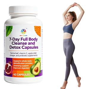 7 gün tam vücut temizliği ve detoks kapsülleri sinameki yaprağı C vitamini elma şırası sirke ve probiyotik takviyeler - Product Image 1