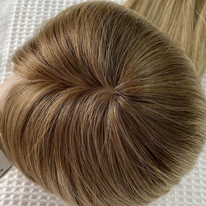 Topper per diradare i capelli leggeri traspiranti dall'aspetto naturale aggiungere spessore e volume extension per capelli umani - Product Image 4