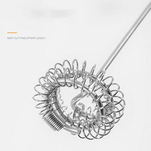 Wsy674 Mousseur à lait électrique portatif en acier inoxydable avec support, fouet à matcha, mélangeur de boissons et mousseur à café - Product Image 5