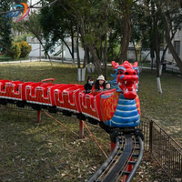 Manèges de parc d'attractions pour enfants et adultes, équipement de terrain de jeux extérieur, petit train sur rail, montagnes russes Dragon Glissant à vendre