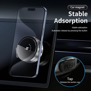 Soporte Magnético para Teléfono Celular con Carga Inalámbrica, Rotación de 360 Grados, de Aleación, para Automóvil, Venta al Por Mayor - Product Image 4