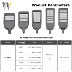 Alto Lumen Exterior Impermeable Ip66 Raod Lámpara Aluminio 100W 150W 200W 250W 300W Proyecto municipal Led Farola - Product Image 2