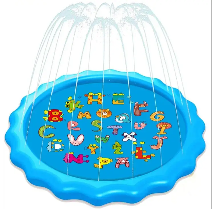 Swimming Pool Inflatable Kids 67" Inflatable Water Toys Outdoor Swimming Pool Inflatable Sprinkler Splash Pad For Kids