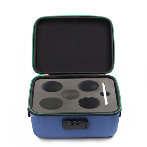OEM ODM Blue EVA Smell Proof Stash Box , Travel Portable Smell Proof Case With Combination Lock