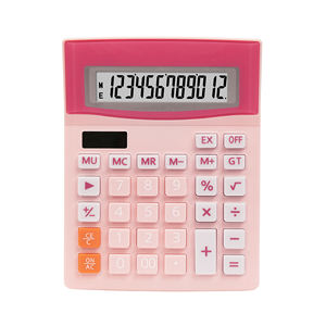 เครื่องคิดเลขแบบกลไกไร้เสียงสำหรับโรงเรียนอุปกรณ์สอบทางการเงินใช้พลังงานแบบคู่ตั้งโต๊ะ - Product Image 6