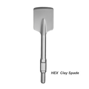 Ciseau à sculpter Dayong de 4,33 po x 15,74 po avec manche en acier 40Cr, tige hexagonale pour carrelage et adhésif, utilisation en jardinage et aménagement paysager - Product Image 1